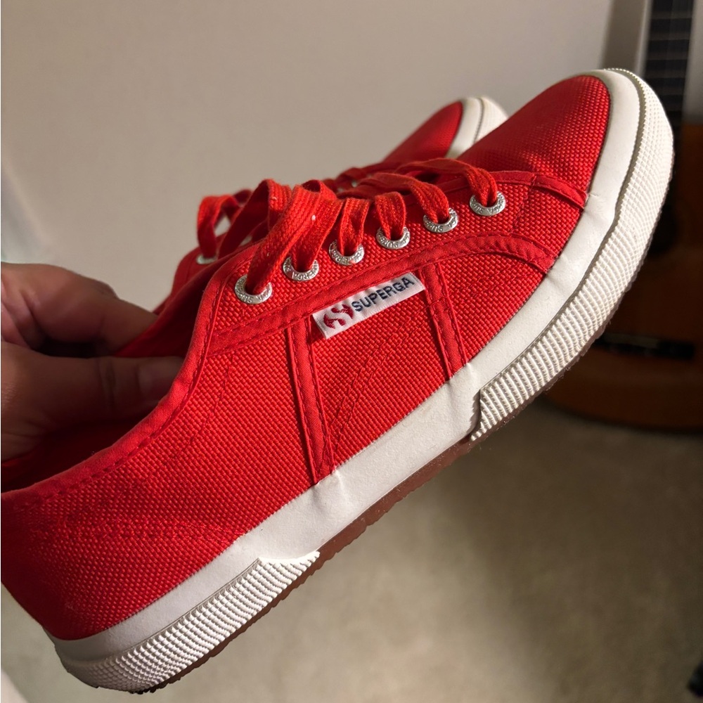 Red Superga 2750 Cotu Classic Sneakers